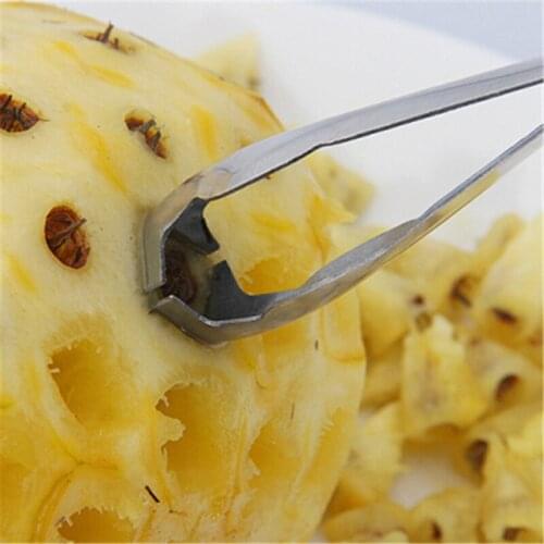 1PC Pineapple Peeler Pineapple Eye Peeler Stainless Steel Peeler Simple Pineapple Knife Cutter Practical Seed Removal Fruit Tool