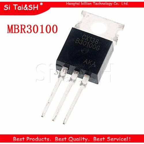 10pcs MBR30100 TO220 MBR30100CT TO-220 MBRF30100CT MBRF30100 B30100G new and original