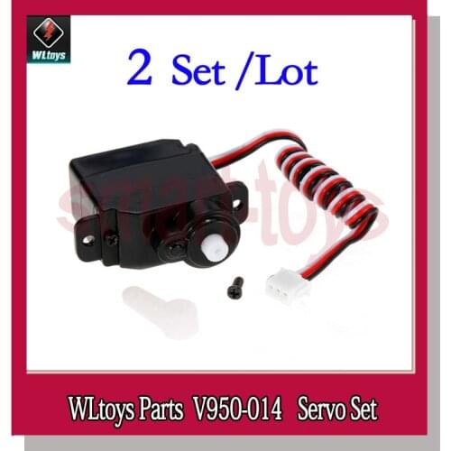 2Set V950 Servo V950-014 for WLtoys V950 6CH RC Helicopter Spare Parts