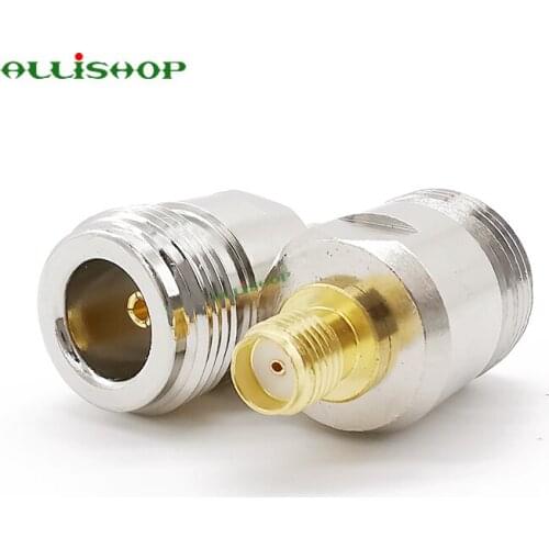 ALLiSHOP 100Pcs N Female Jack to SMA Female Jack Straight RF Coaxial Adapter Connector Signal Booster