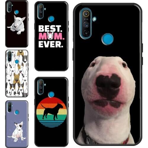 English Bull Terrier For Realme 8 Pro 6 7 Q3 Pro GT Neo C15 C3 C21 C11 Phone Case For OnePlus 9 Pro 8 7T 8T 9R