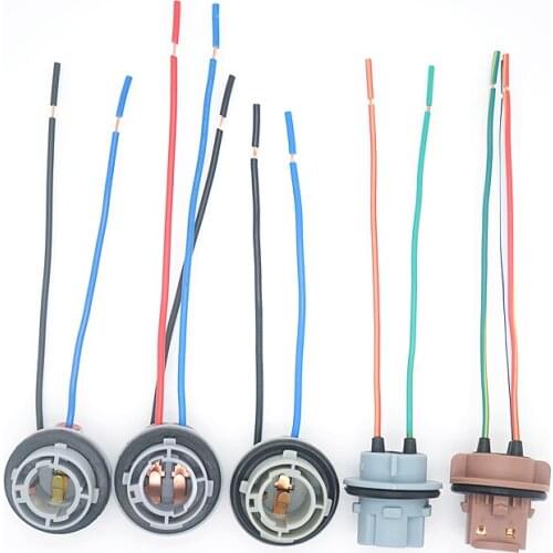 Suporte de lâmpada para carro, adaptador de tomada, conector de fiação, p21w 7528 1156 ba15s bay15d bau15s 1157 W21W t20 7440