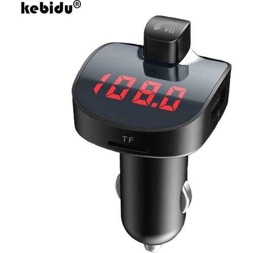 Handsfree Car kit Bluetoth 5.0 Mp3 Player Dual USB Car Charger Aux TF Card Music Player Wireless Audio Adapter for Autoradio