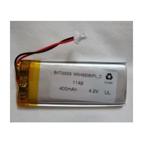 Free shipping 2pcs/lot 452050 402050 3.7v-4.2v 400mah polymer lithium ion battery li-po battery rechargeable battery