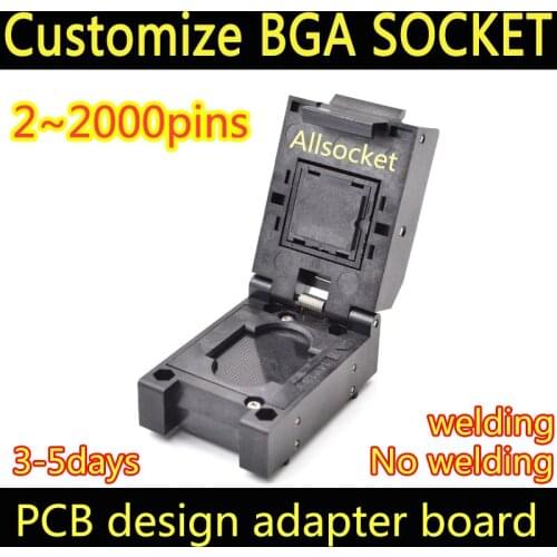 BGA518 Custom socket adapter test jig BGA LGA518 LBGA518 CSP518 QFN518 SOCKET CPU LPDDR North Bridge South