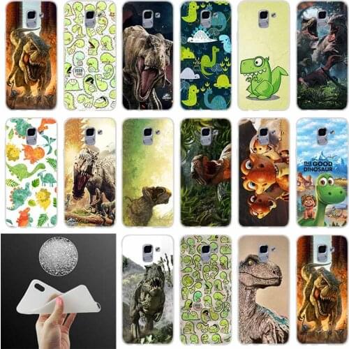 Phone case Cover cartoon Dinosaur Open Mouth FOR Coque Samsung Galaxy J6 J4 J8 J7 2018 Plus J3 J5 J7 Prime Pro 2017 2016 Casse