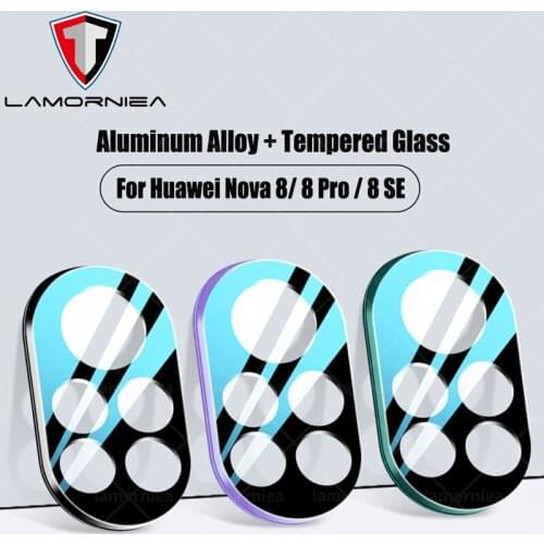 Aluminum Alloy Tempered Glass Camera Cover For Huawei Nova 8 Pro Full Cover Protective Glass Lens For Huawei Nova 8 SE 8Pro 8SE