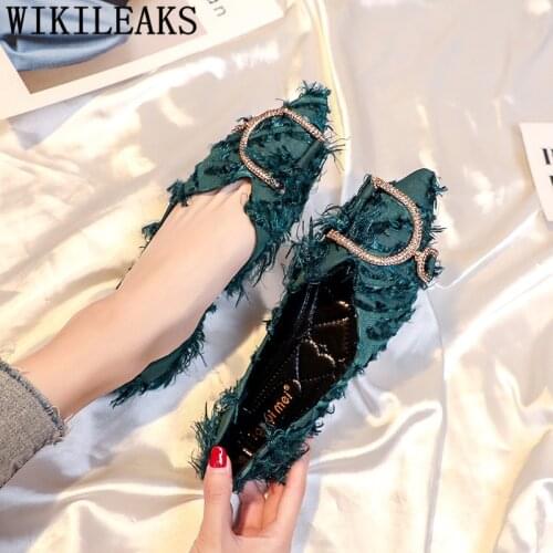 Loafers Women Glitter Shoes Pointed Toe Flats Rhinestone Luxury Shoes Women Designers Comfortable Womens Shoes Fashion Zapatos