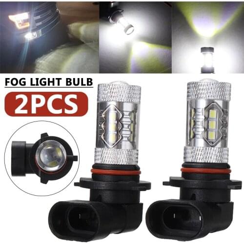 Mayitr 2pcs 100W Car Auto 9145/H10 LED Fog Light Bulb 6000K White Fit For Toyota Tundra 2007-2013 Parts Accessories