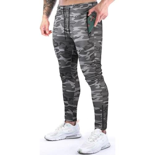 Mens Camouflage Sweatpants Casual GYM Track Pants Jogger Fit Sport Slim Trousers