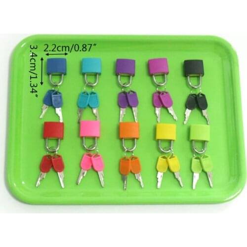 Colorful Montessori Locks Keys Set Children Early Learning Education Sensory Toy 23GD