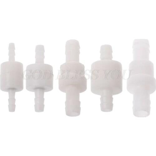 Plastic One-Way 4/6/8/10/12 Non-Return Water Inline Fluids Check Valves for Fuel Gas Liquid Drop Shipping