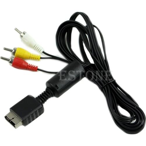 Hot Video AV Cable Cord Wire to 3 RCA for sony PS PS2 PS3