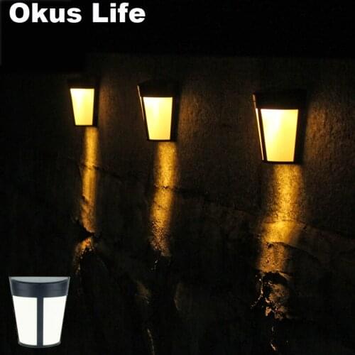 5PCS LED Solar Power Light Control Wall Light 6 LED Outdoor Waterproof Energy Saving Street Yard Path Home Garden Security Lamp