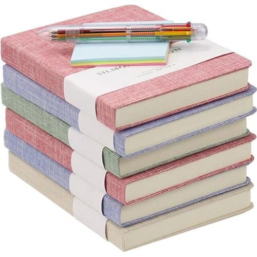 Fabric Notebook Notepad Small Fresh Diary Grid Blank This Grid This Hand Book Notebooks and Journals