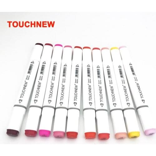 TOUCHNEW Art Markers 10Pcs Colors Artist Dual Headed Marker Set Manga Design School Drawing Sketch Pen Supplies