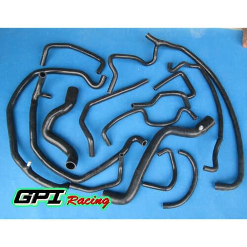 REINFORCED BLACK SILICONE COOLANT HOSE FOR RENAULT 5 GT TURBO PHASE 1 1985 1987 1986