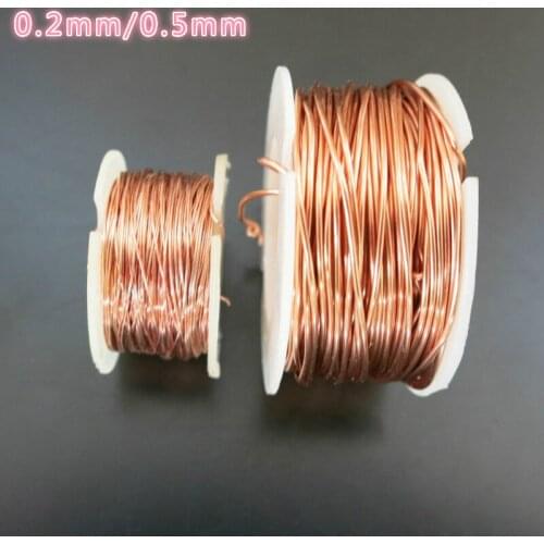10m long Magnet Wire Enameled Copper Wire Magnetic Coil Winding For Making Electromagnet Motor Model 0.2mm 0.5mm