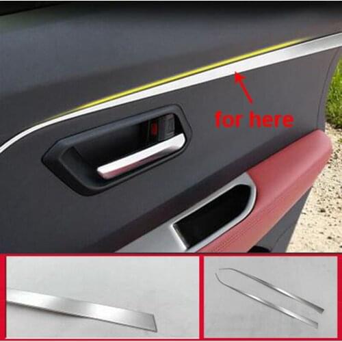 2pcs for Haval H2 2017 ront door decorative strip Stainless steel