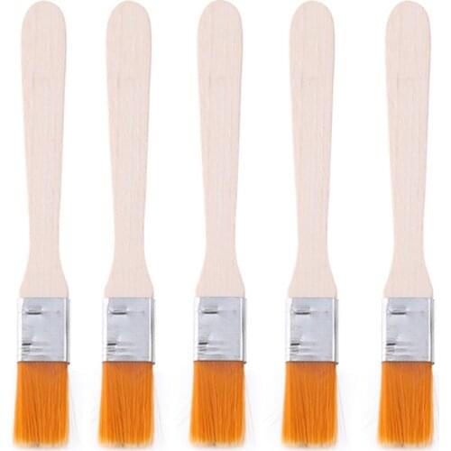 5Pcs/Lot Wood Handle Soft Cleaning Brush for Computer Keyboard PC Dust Cleaner Electronics Mobile Phone PCB Repair Tools Set