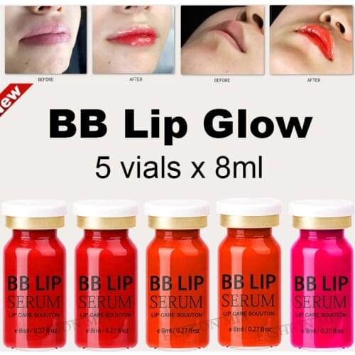 8ml Lip BB Cream Glow Serum Ampoule Mesotherapy Lip Gloss Permanent Makeup Beauty Pigment For BB Cream Machine MTS Treatment