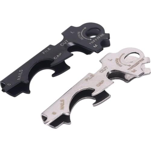 8 In 1 Multitools EDC Stainless Steel Keychain Outdoor Survival Gear Gadget Pocket Tool Outdoor Tools