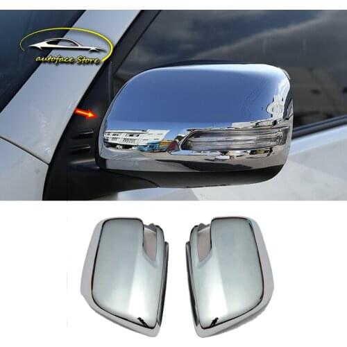ABS Chrome For Toyota Prado FJ150 FJ 150 2010 2011 2012 2013 2014 - 2018 Car rearview mirror cover Trim Car Accessories 2pcs