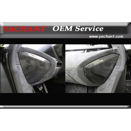 Car-Styling Auto Accessories Dry Carbon Fiber Interior Trim Cover Fit For 11-14 Aventador LP700 Dashboard Side Panel Replacement