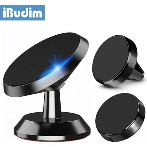 IBudim Magnetic Car Phone Holder Car Air Vent Magnet Smartphone Holder Universal Mobile Phone GPS Support For iPhone 12 Pro Max