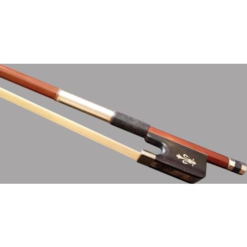 Freeshipping Wtsfwf 4/4 3/4 1/2 1/4 1/8 brazilwood cello bow round stick ebony frog flower carved cello parts accessaries