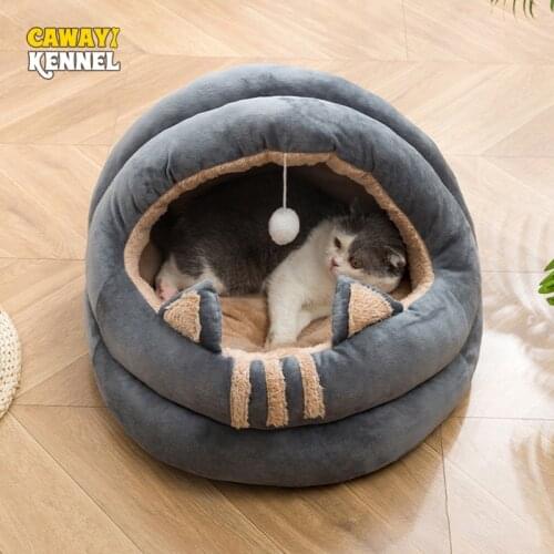 CAWAYI KENNEL Soft Pet House Dog Bed for Dogs Cats Small Animals Products Cama Perro Hondenmand Panier Chien Legowisko Dla Psa