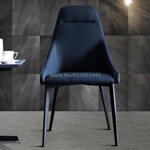 Japanese-style home dining chair modern light luxury creative high-back designer model room small apartment hotel dining chair