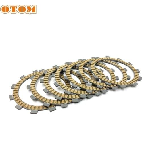 OTOM Motorcycle Clutch Plates Friction Discs Plate Kit For KAWASAKI KLX300 KLX250 YF300 LONCIN 300R LX300-6A VOGE 300DS 300GY