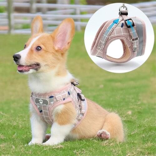 Dog Harness and Leash Set Breathable Cute Adjustable Safety Pet Supplies Kitten Puppy Dogs Vest Collar Clothes Vest for Pet