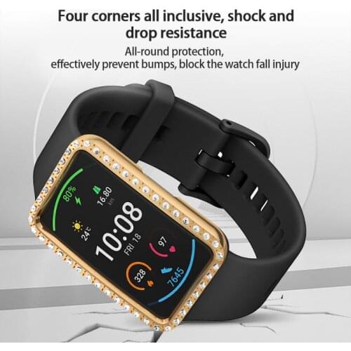 Fashion Screen Protector For Huawei Watch Fit Watch Case TIA-B09 All Inclusive Electroplating TPU Full Edge Protective Case