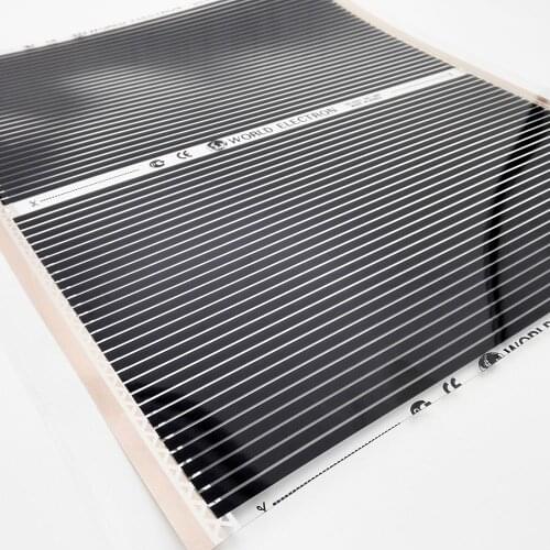 Heating Film 400W/m2 50cm Width High Temperature Far Infrared Therapy Stream Room Carbon Heating Mat Film