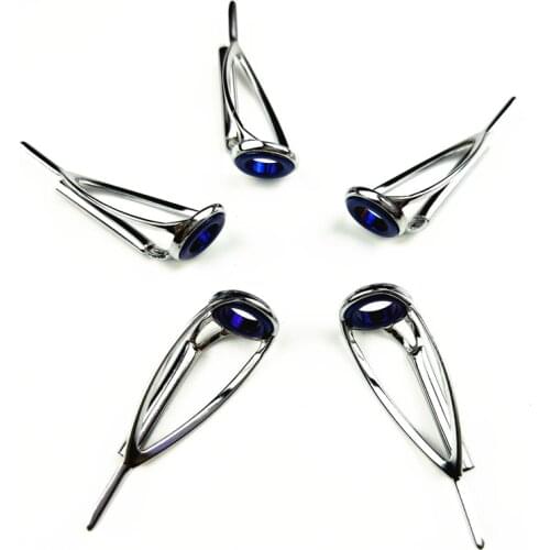 MN Tip Top #8 Blue ring Fishing Rod Repare guides 5pcs /bag fishing rod guides