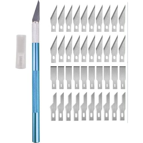 Non-Slip Metal Surgical Scalpel Blade Craft Knife Tools Kit Cutter Engraving Disc Mobile Phone PCB DIY Repair Hand Tools
