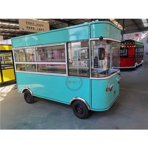 New Mobile Food Trailer Truck Coffee Hot Dog Cart Snack Vending Equipment for Sale on Street