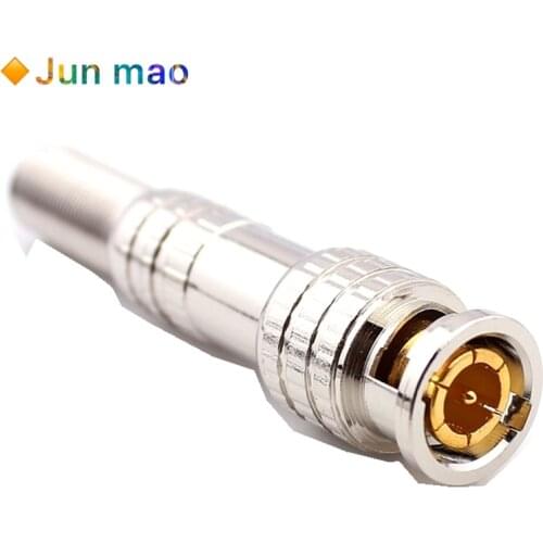 1/5/10pcs JR-B25 Male Solderless BNC Connector For CCTV Camera System Solder Less Twist Spring BNC Connector Jack for Coaxial