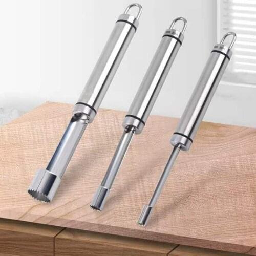 Stainless Steel Apple Corer Fruit Seed Core Remover Pear Apple Corer Seeder Slicer Knife Kitchen Gadgets Fruit & Vegetable Tools