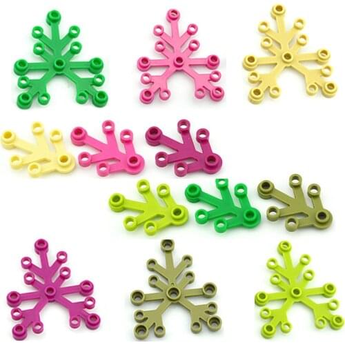 Plants Leaves Building Blocks House Garden Foliage Accessories DIY Construction Assembles Bricks 2417 2423 Creator Locking Parts