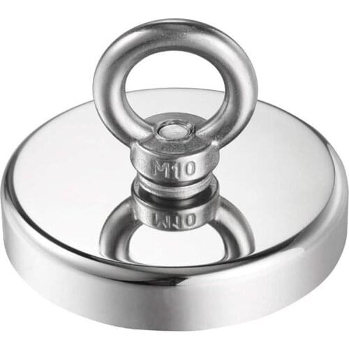 Super Powerful Neodymium Fishing Magnet Circular Ring Hook Steel Holder Deep See Salvage Powerful Magnetic 80kg-300kg
