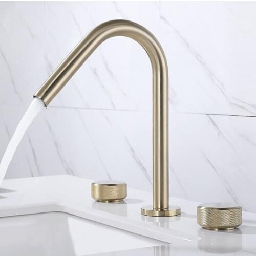 Bathroom faucet of black bronze luxury faucets of the hot and cold shower mixer sink four tap holes