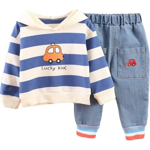 Spring Autumn New Baby Girl Clothes Suit Children Boys Cotton Hoodies Pants 2Pcs/sets Toddler Fashion Costume Infant Tracksuits