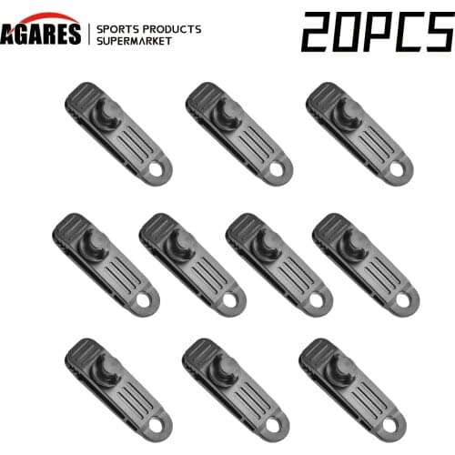 20pcs Clips for Caravan Tent Boat Trailer Cover Windproof Clamp Tarp Snap Groundsheet Tent Clip for Awning Camping Accessories