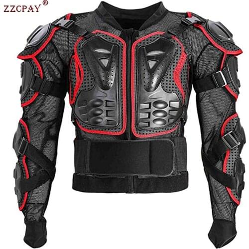 Womens Mens Motocross Armor Protection Mountain Bike Guard T-Shirt Racing Suit Jacket Back Chest Gear Full Body Protector