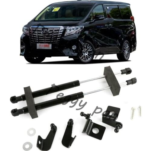 2Pcs Gas Charged Front Hood Bonnet Lift Supports Struts Springs Shocks Damper Props Fit For Toyota Alphard 2012-2017