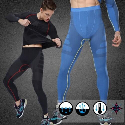 2pc/set fitness men long sleeve basketball running sports t shirt thermal muscle bodybuilding gym compression tights pants suit