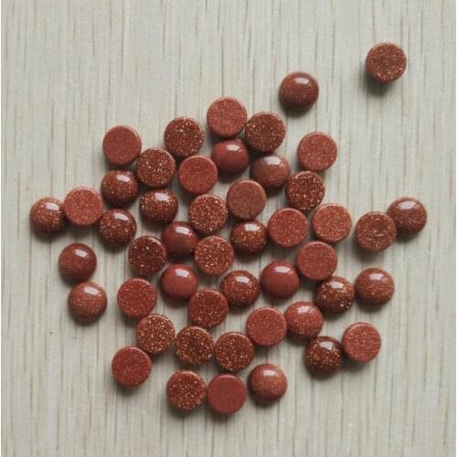 2016 fashion hot selling gold sand stone round cab cabochon beads for jewelry Accessories 8mm wholesale 50pcs/lot free